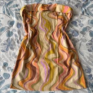 Wild Fable Multicolor Strapless Dress